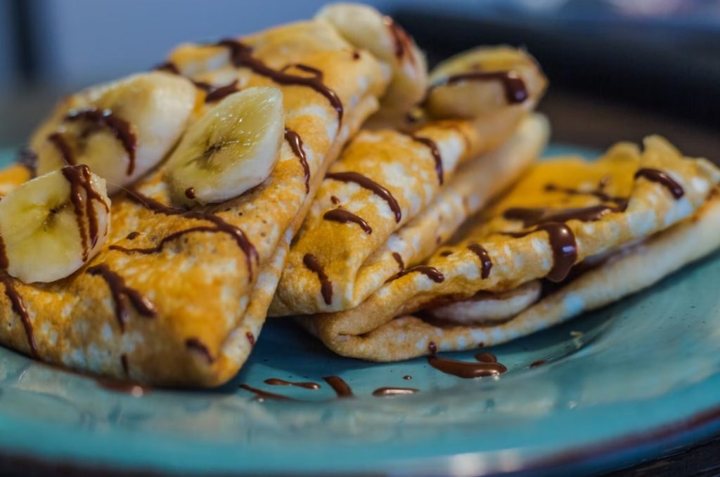 crepas de chocolate con platano